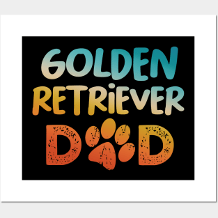 Golden Retriever Dad Posters and Art